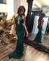 Sexy Mermaid Prom Dresses Halter Neckline Sexy Mermaid Evening Gowns Long Formal Dress